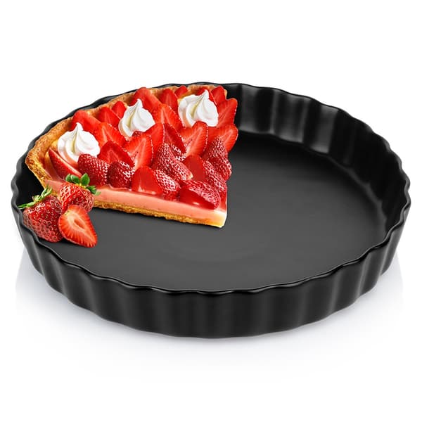 Keraaminen torttupannu, musta, 24,5 cm