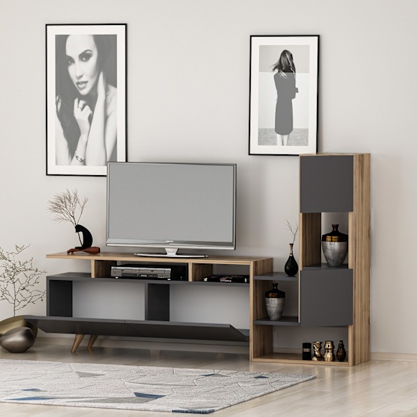 TV Unit Tower - Ciragan, antracit