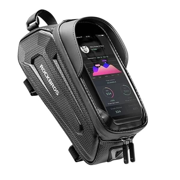 Rockbros B68 Cykeltaske med telefonetui, 1,5l - Sort