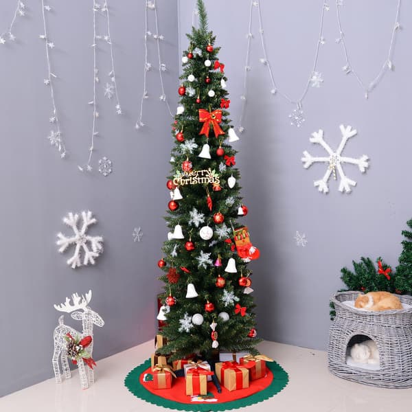 Kunstigt juletræ, 2,1 m, realistiske plastgrene