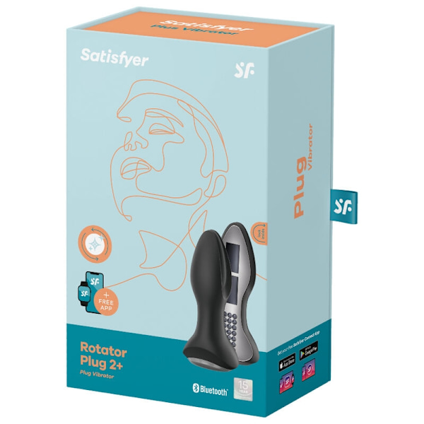 Satisfyer - Rotator Plug 2+ Vibration Plug App Sort