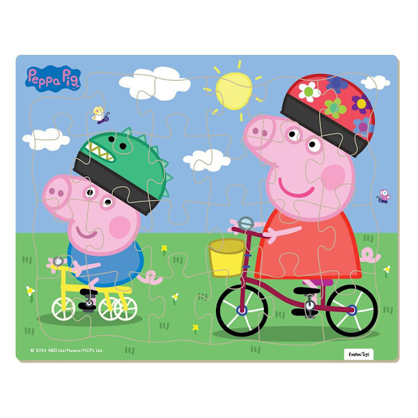 Peppa Pig-indrammet puslespilscykel