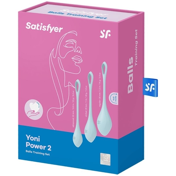 Satisfyer - Yoni Power 2 -harjoitussetti, sininen