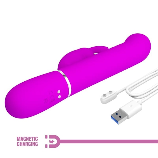 Coale Thrusting och Rotating Rabbit Vibrator USB