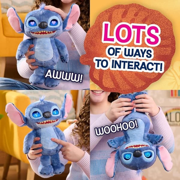 Interaktivt plyslegetøj, 30 cm Disney Stitch Design