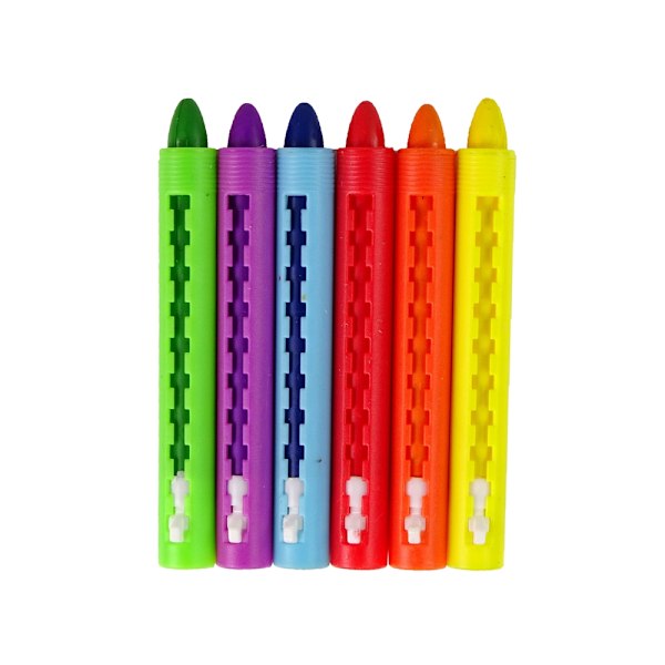 Vivid Pastelli Crayon Set 6 kpl - Pehmeitä, helposti sekoittuvia värejä