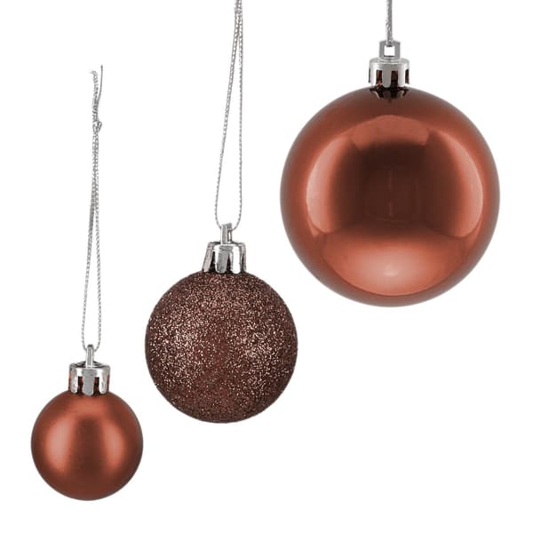 Julgranskulor set, 100 stycken, olika storlekar