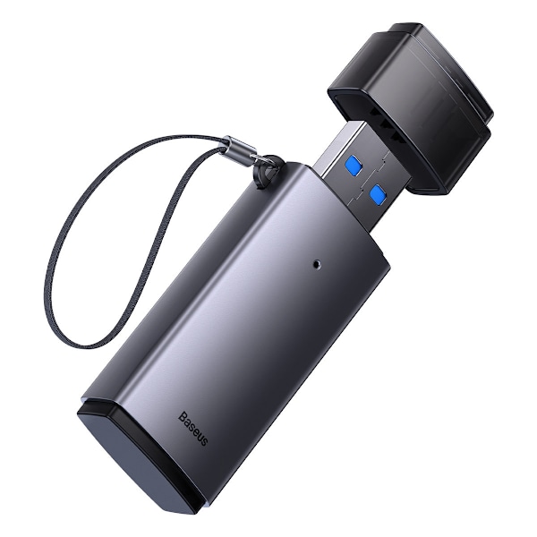 USB Lite Series SD/TF-kortläsaradapter, grå