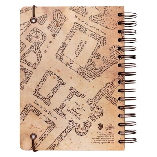Marauders Map A5 Notebook för Harry Potter-fans
