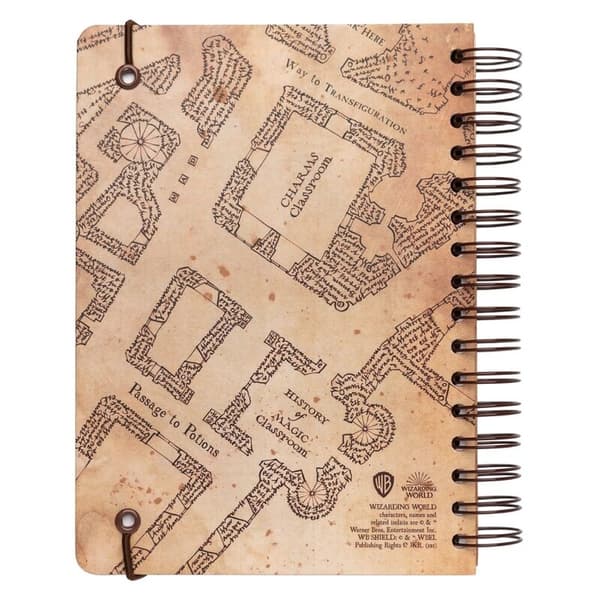 Marauders Map A5 notesbog til Harry Potter-fans