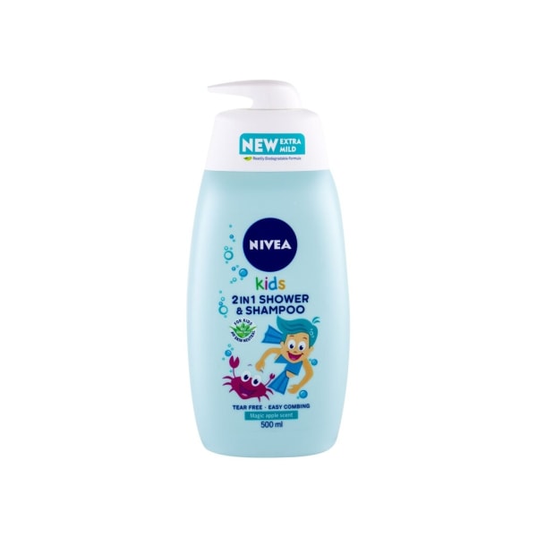 Nivea - Kids 2in1 Shower & Shampoo Magic Apple Scent - For Kids,