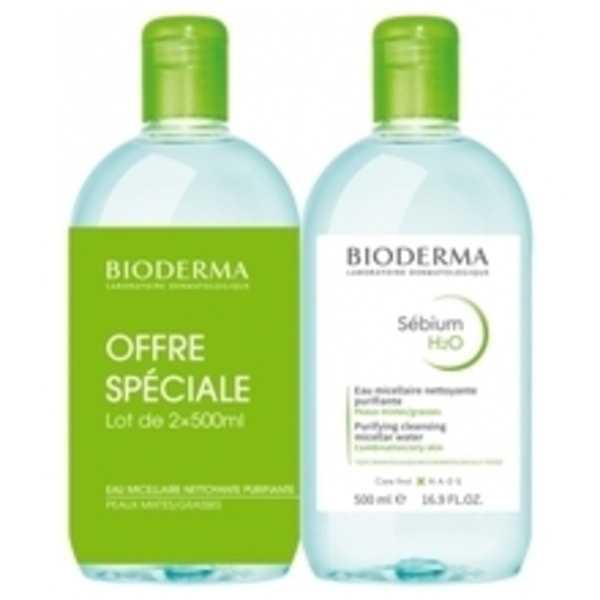 Bioderma - Sebium H2O Duo ( mastná a smíšená pleť ) - Sada micel