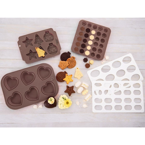 Hjerteformet silikoneform til bagning af muffins