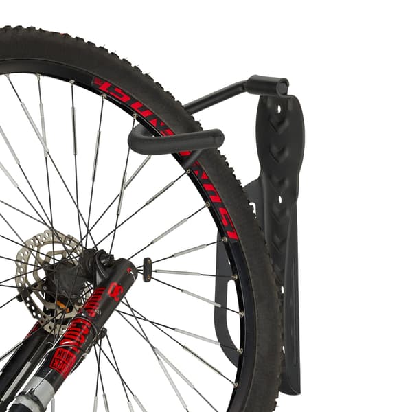 Svart väggfäste för cyklar - set om 6