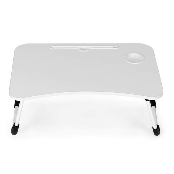 Sammenklappeligt laptopstativ, 60x40 cm, hvid