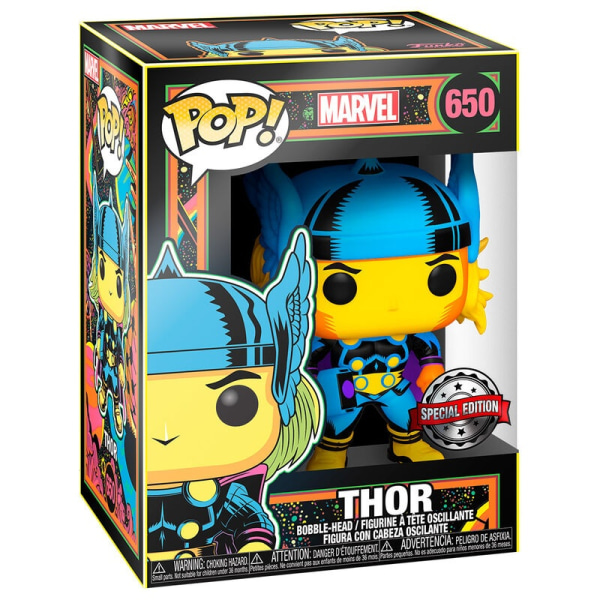 POP-figur Marvel Thor Black Light Exklusiv