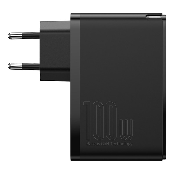 GaN2 Pro USB Snabbladdare USB-C QC PD 100W Svart