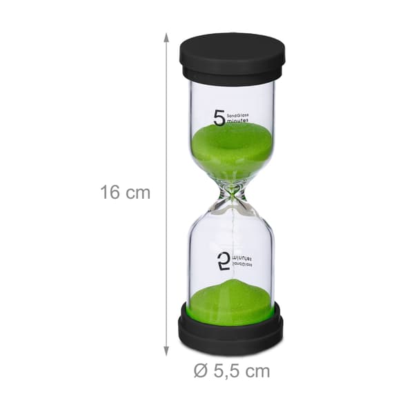 Timeglas - sæt med 5 stk