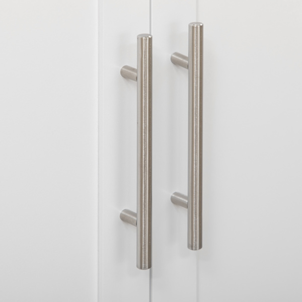 Serveringsvogn Køkkenvogn Med Bordplade, Krydderihylde, Håndklædeholder, Hvid, 109X40X89Cm Til Stue & Spisestue