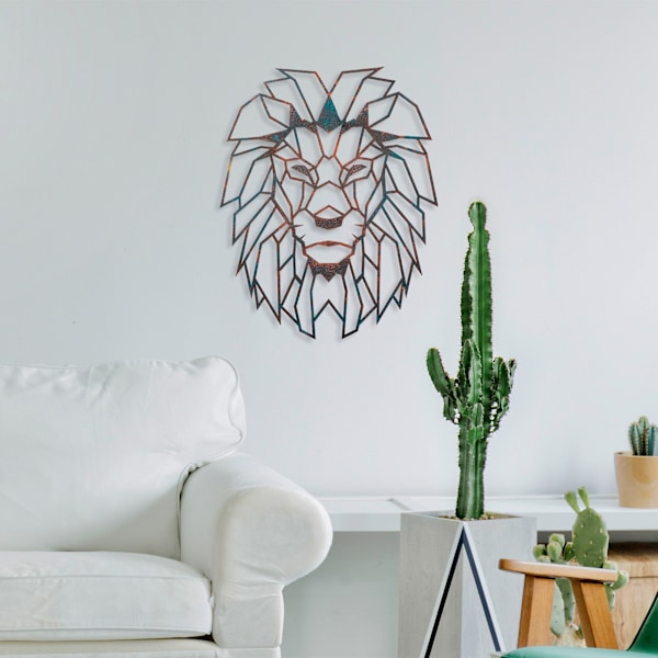 Dekorativt metallväggstillbehör Lion - 2