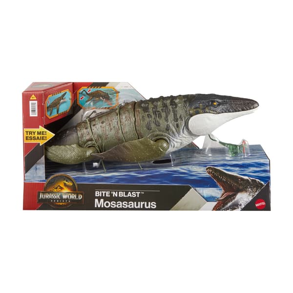 Mosasaurus-dinosauruslelu, liikkuvat leuat, 45 cm