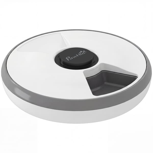 Automatisk husdjursmatare med timer, 6 måltider, LED-display