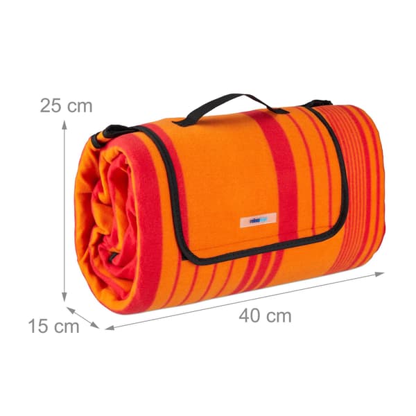 Picknickfilt 200 x 200 cm randig