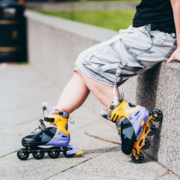 Inline-skøjter, Twist Yellow, Størrelse S (31-34)