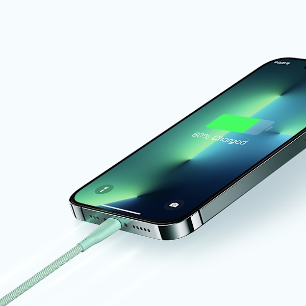 iPhone Multi-Color Series USB-A kaapeli - Lightning 3A 1m musta