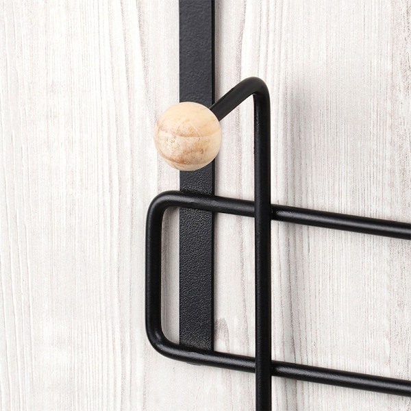 Metal dørbøjle sort 37 cm