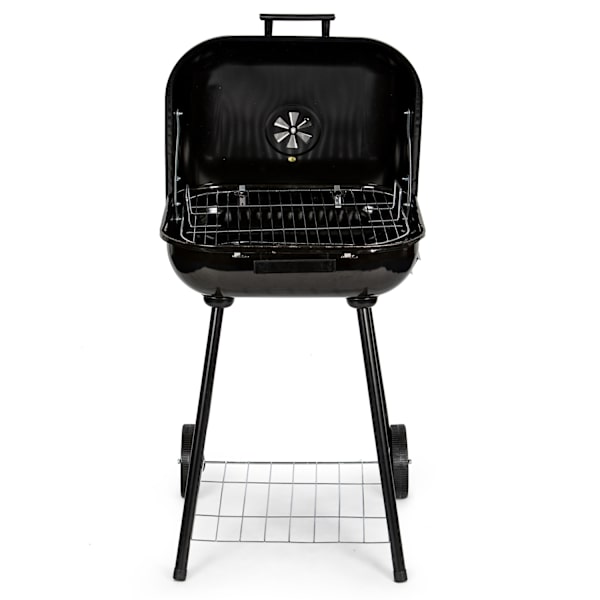 Havegrill med hængslet låg + hjul