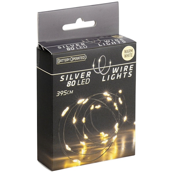 Juletræslys ledning 80 LED, 395 cm