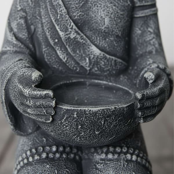 Buddhastaty 43 cm, polyresin, väderbeständig