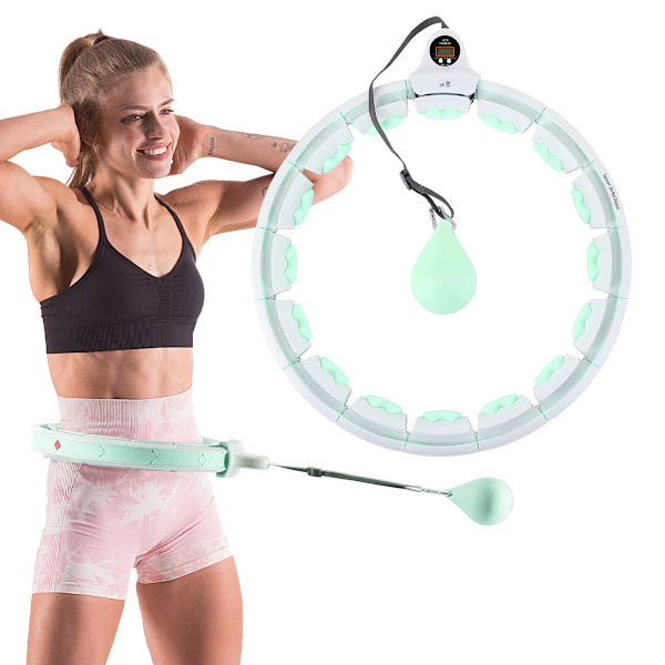 Viktad grön hula-båge med disk