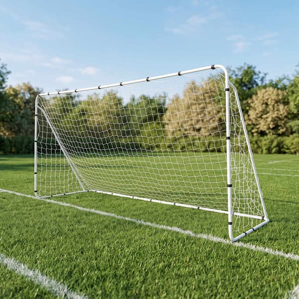 Børnefodboldmål i metal 367x181 cm med PE-net