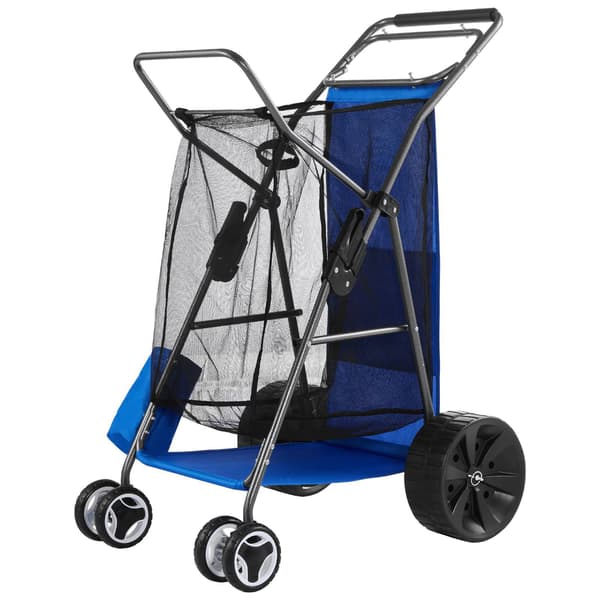 Strandvogn med store sandhjul, foldbar, 75 kg