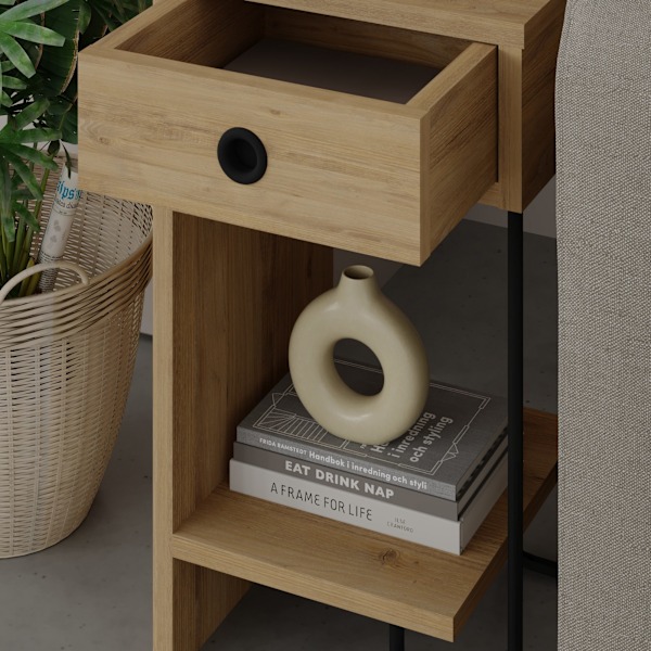 Yöpöytä Sirius Left - Oak v2