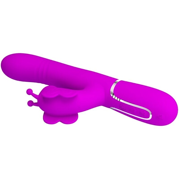 Pretty Love - Multifunktion Rabbit Vibrator 4 I 1 Butterfly Fuchsia