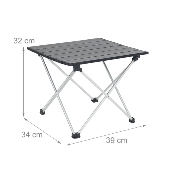 Vikbart campingbord i aluminium – lätt, bärbart