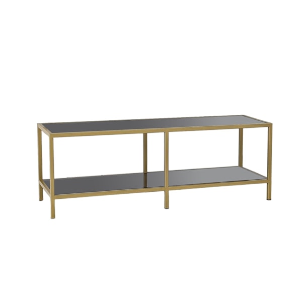 TV Stand Basic - Mørkegrå, Guld
