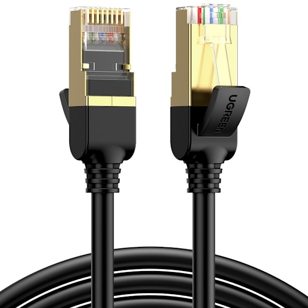 STP RJ45 Cat 7 patch ledning netværkskabel 15m sort
