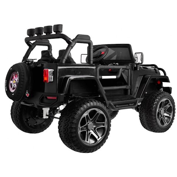 Monster Jeep 4x4 med fjernbetjening, LED-lys og MP3-afspiller