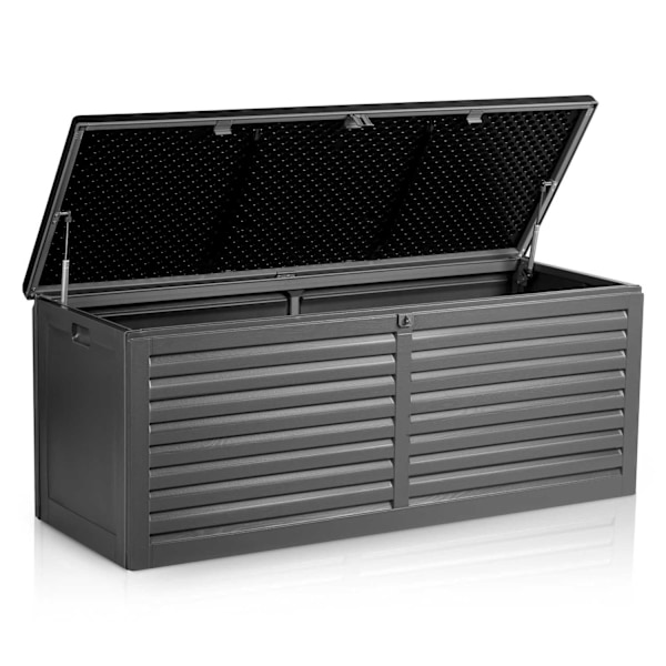 Havekasse 143 x 57 x 53,5 cm, 390 liter, sortgrå
