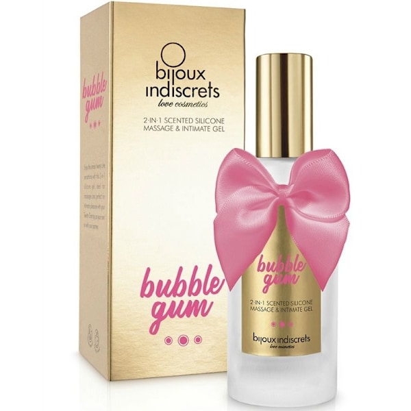 Bijoux - Bubble Gum Gel 2 I 1 Silikone Jordbær Gum 100 Ml