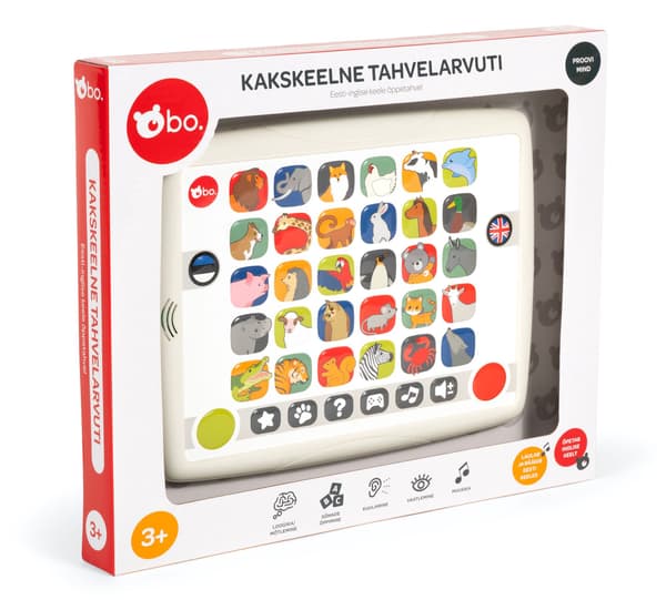 Kaksikielinen opetustabletti lapsille – englanti ja viro