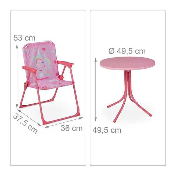 Camping Sittgrupp för barn med parasoll