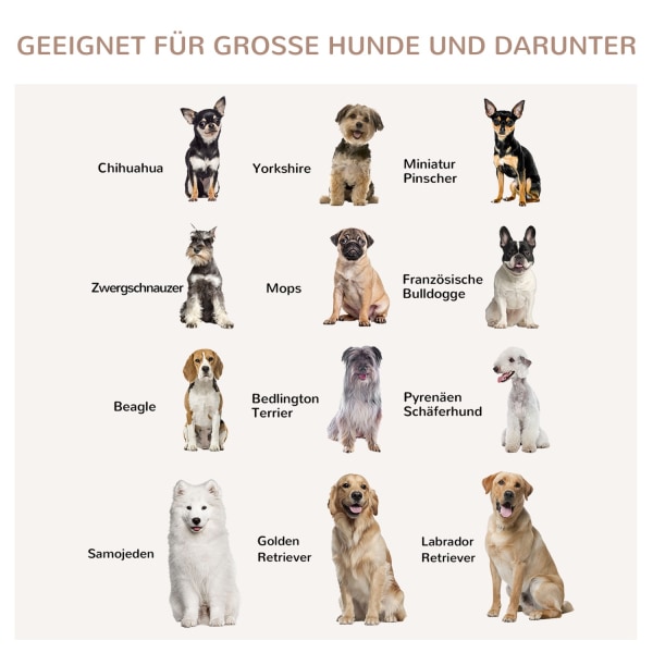 Indendørs Hundebur Husdyrbur Til Små/Mellemstore Hunde, Spånplade, Mørk Valnød+Hvid, 106X60X76Cm