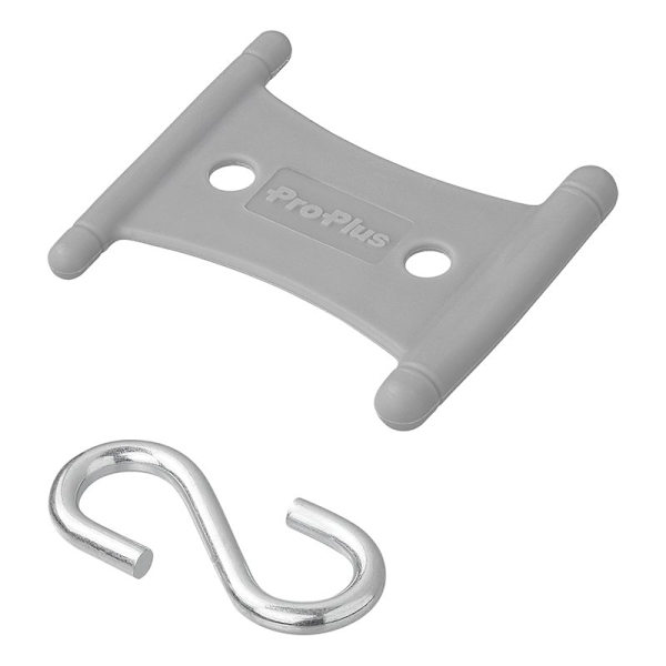 Ripustin S-koukulla teltan kiskoon 5/6mm ja 7/8mm - 6 kappaleen sarja