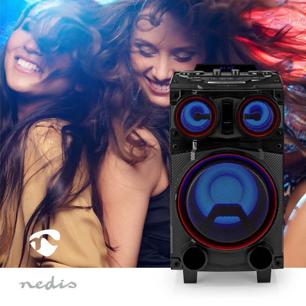Bluetooth® Party Speaker | Maximal batteritid: 6.5 timmar | 120 W | Bärhandtag | Festljus | Equalizer | Svart
