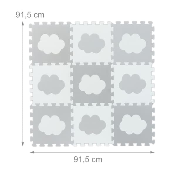 pusselmatta med 18 bitar Cloud